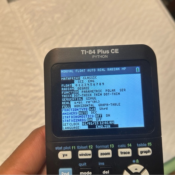 Texas Instruments TI-84 Plus CE Python Graphing Calculator w Cable Black Tested - Picture 6 of 11